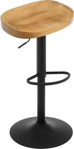 WOLTU Barhocker mit Sattelsitz und Fußstütze in braun von WOLTU