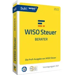 WISO steuer:Berater 2022 für Steuerjahr 2021 - Steuererklärung (Software) für 2021, unbegrenzte Mandate verwalten und immer aktuell mit automatischen Updates für gesetzliche Änderungen.