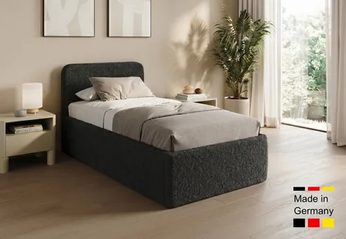 Home Collective Polsterbett 100x200 cm – Mit verstellbarem Lattenrost & Stauraum - Modernes Polsterbett mit hohem Komfort und praktischem Stauraum. Der verstellbare Lattenrost sorgt für eine individuelle Liegeposition. Erhältlich in verschiedenen Größen und Bezugstoffen für jeden Geschmack.