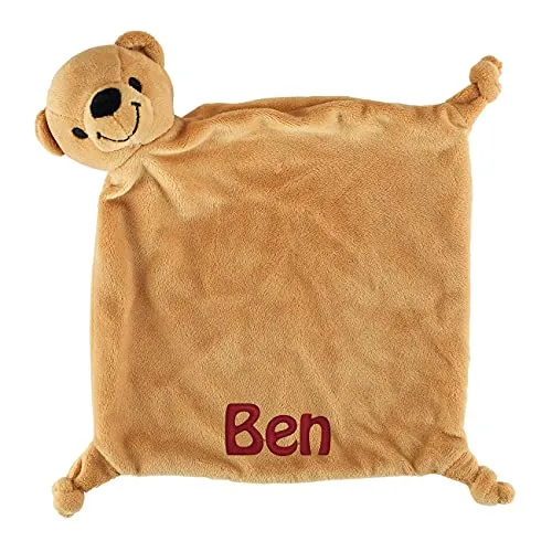 Striefchen® Babygeschenk Bären Schnuffeltuch mit Namen Bestickt