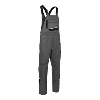 Kübler Latzhose ICONIQ anthrazit/schwarz Form 3140 Größe 46 - Latzhose mit ergonomischer Linienführung für optimale Bewegungsfreiheit, 3-farbigem Design und zahlreichen praktischen Taschen für Handwerk und Freizeit.