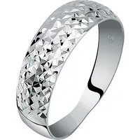 Valeria Damenring 89090822 - Eleganter 375er Weißgoldring - Ringe - Valeria Damenring 89090822 aus 375er Weißgold, zeitloses Design für jeden Anlass, Größe: 58.