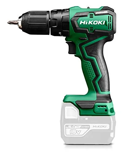 HiKOKI Akku-Schlagbohrschrauber 18V - Akkuschrauber mit 55 Nm und Brushless Motor für hohe Effizienz, ideal für präzises Bohren und Schrauben ohne Akku und Ladegerät.
