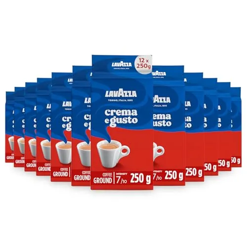 Lavazza Kaffee Crema E Gusto, gemahlen, 12 Pack, 12 x 250g