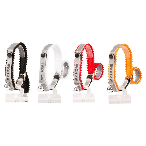 Duvo+ Reflektierendes Katzenhalsband 20-30 cm mit Adresse, sicher und bequem