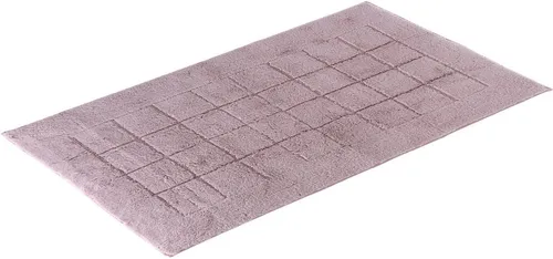 Vossen Badematte Exclusive, rutschhemmend und fußbodenheizungsgeeignet - Badteppich aus 100% Baumwolle, ideal für Sicherheit und Komfort im Badezimmer. Mit 20 mm Höhe und stylischem Karo-Muster sorgt er für ein angenehmes Fußgefühl.