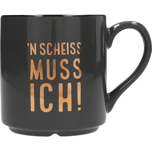Depesche 0013594-018 Lieblingsbecher Motiv Nr. 18, Henkeltasse mit Spruch, 300 ml, aus Porzellan, teilweise mit Goldfolie und Innendruck