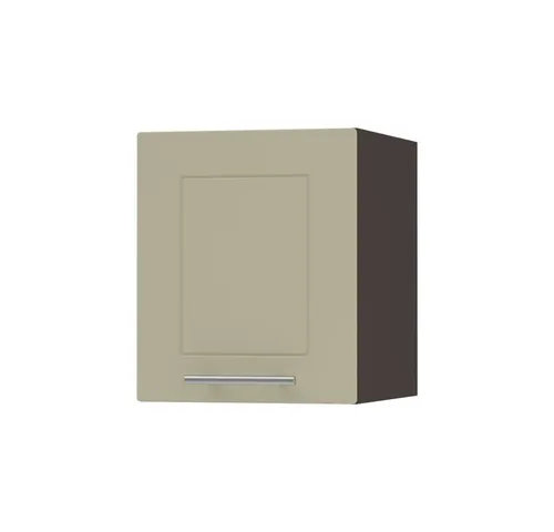 Feldmann-Wohnen Klapphängeschrank, Creme/Dunkelgrau