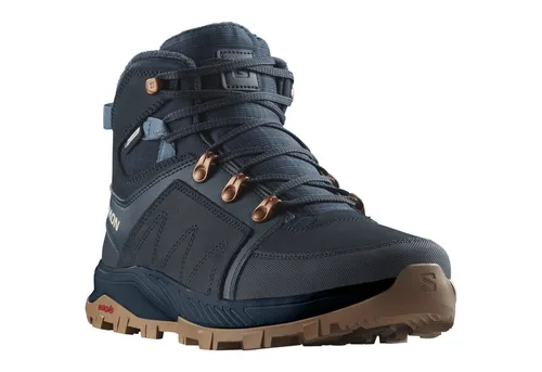 Wanderschuh SALOMON OUTCHILL THINSULATETM CLIMASALOMONTM WATERPROOF, Gr. 37, grau - Wasserdichte Wanderschuhe mit ClimaSalomon Waterproof-Technologie für Atmungsaktivität und optimalen Wetterschutz. Ideal für anspruchsvolle Touren und sicheren Halt auf nassen Böden.