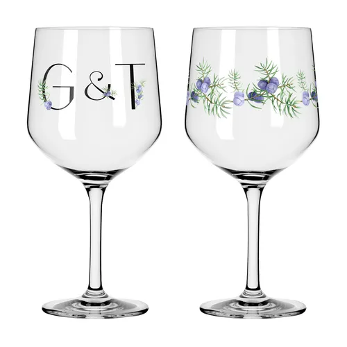 Ritzenhoff Botanic Lights Ginglas 2er Set - Longdrinkgläser mit Pflanzenmotiven - Gläser & Glaswaren: 2er Set mit einzigartigen Pflanzenmotiven, ideal für stilvolle Drinks und besondere Anlässe.