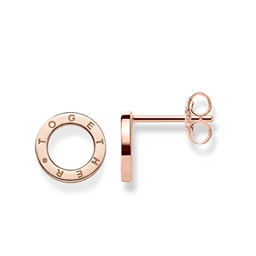 Thomas Sabo Ohrstecker Kreise TOGETHER - Vergoldetes Silber H1946-415-12 - Ohrringe für Damen aus hochwertigem 925er Sterlingsilber, ideal kombinierbar mit anderen Schmuckstücken von Thomas Sabo. Perfekt als individuelles Geschenk für besondere Anlässe.