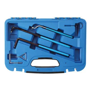 BGS Zahnriemen-Spanner-Satz für VAG - Zahnriemen-Werkzeugset für VW, Audi, Seat, Skoda - ideal für präzisen Zahnriemenwechsel und Motorinstandsetzung, inklusive 3 Spannrollenschlüssel und Arretierstiften.