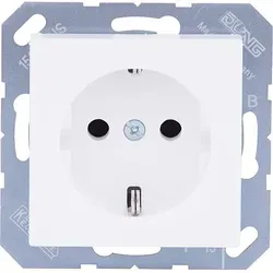 Unterputz-Steckdose Jung A1520KIWW Steckdose Alpinweiß mit Kinderschutz