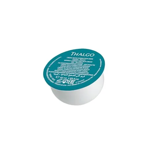 THALGO Hyalu-Procollagène Anti-Aging Gel-Creme 50 ml (Refill) – Faltenreduzierende Gesichtscreme mit Hyaluron & Kollagen – Mattierende Tagespflege für Spannkraft – Pflanzliche Retinol Alternative