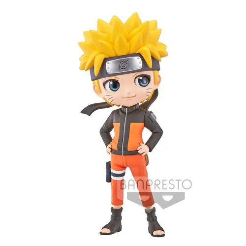 Banpresto - Naruto Shippuden Naruto Uzumaki Q Posket Ver.A 14cm - Actionfigur aus Naruto Shippuden, detailreiche PVC Statue mit nostalgischem Wert und perfektem Geschenk für Fans ab 15 Jahren.