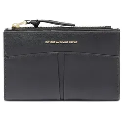 Piquadro Ashley Geldbörse Leder 14.5 cm  schwarz von Piquadro