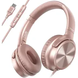 Cowyawn Over-Ear USB-C Kopfhörer mit Mikrofon – Faltbar & Noise Isolation - Erleben Sie klaren Stereo Sound mit den Cowyawn USB-C Kopfhörern. Faltbar und leicht, ideal für Musik, Gaming und Büro. Komfortable Ohrpolster sorgen für langanhaltenden Tragekomfort.