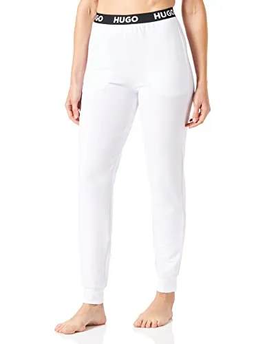 Hugo Women's Sporty Logo Loungewear-Pant, White100, S von HUGO BOSS