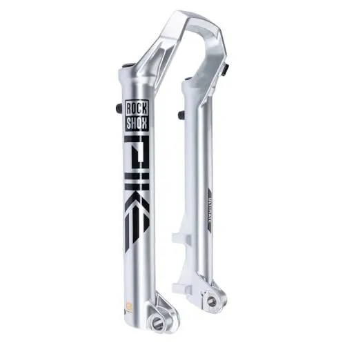 Gabelholme Gabel Hecht 27.5 Silber mit Ventile PRV 2023 - Hochwertige Gabel für Mountainbikes, robust und leicht, ideal für anspruchsvolle Fahrten. Perfekt für sportliche Radfahrer, die Leistung und Style schätzen.