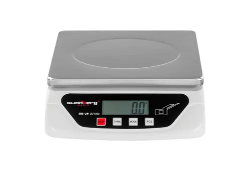 Steinberg Systems Digitale Briefwaage SBS-LW-25/1000 - 25 kg / 1 g - Industriewaagen & Zubehör - Präzise digitale Briefwaage mit einem Wiegebereich von 6 g bis 25 kg, ideal für Versandgewichte, mit großem LCD-Display und einfacher Bedienung.