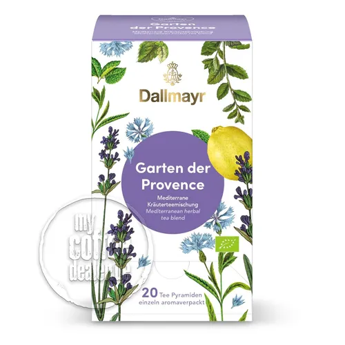 Produktbild Dallmayr Tee Pyramiden Garten der Provence, BIO, 20 Pyramidenbeutel