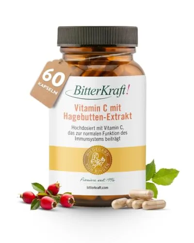 BitterKraft! Vitamin C mit Hagebutten Extrakt