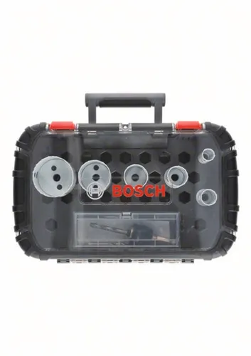Bosch Accessories BiM Progressor 2608594189 Lochsägen-Set 9-teilig - Lochsägen für Holz, Kunststoffe und Metalle, mit 2-fach höherer Lebensdauer und schnellerem Schnitt dank verbesserter Zahnleiste und 8% Kobaltlegierung.
