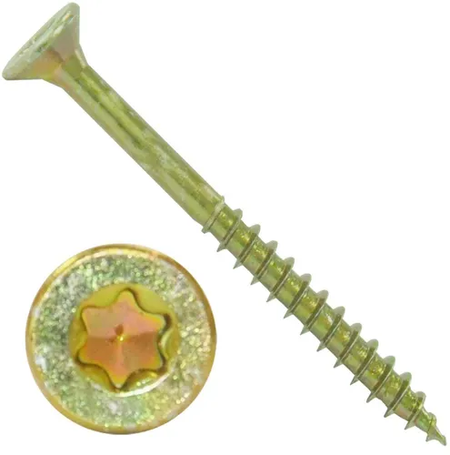 Spanplattenschrauben, 6x180mm, Torx, gelb galvanisiert, TX30, 81513 50