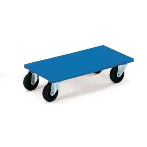 fetra Möbelroller 2353 - Tragkraft 300kg, 2 Stück - Möbelroller mit rutschfester Plattform aus Sperrholz, ideal für den sicheren Transport von schweren Möbeln, ausgestattet mit 4 robusten Lenkrollen.