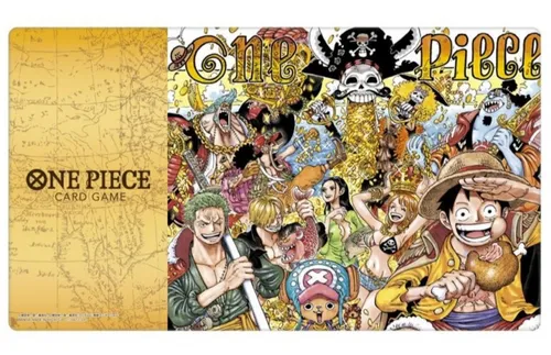 BANDAI One Piece Card Game Spielmatte Limited Edition Vol. 1 - Offizielle TCG Spielmatte mit einer Breite von 60 cm und Länge von 35 cm. Ideal für Fans des One Piece Franchise – perfekt für spannende Spiele!