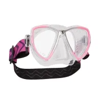 Scubapro Tauchmaske Synergy Mini - Klar Pink - Taucherbrille für schmale Gesichter mit Trufit-Dichtlippe für perfekten Sitz und optimaler Sicht dank Ultra Clear-Gläsern. Ideal für komfortables Tauchen!