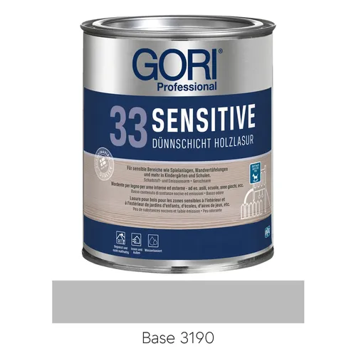 GORI 33 Sensitiv Dünnschicht-Holzlasur Base 3190, 5l