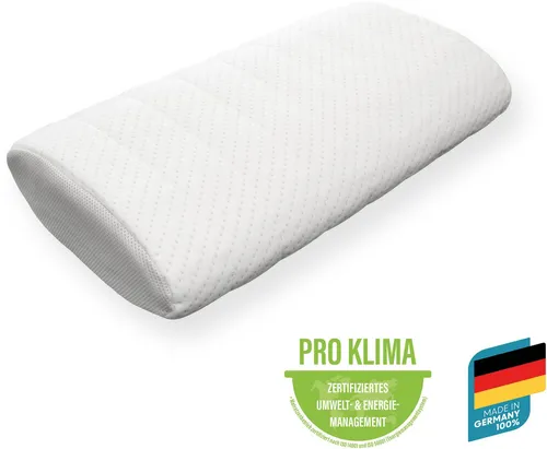 Beco Nackenstützkissen Vario Flex - Optimale Unterstützung für einen erholsamen Schlaf - Kissen für Allergiker mit Gelschaum & Komfortschaum, zwei Liegeseiten und waschbarem Bezug, ideal für individuellen Schlafkomfort.