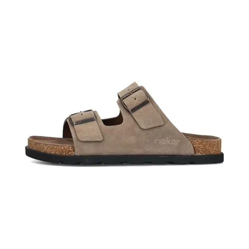 RIEKER Pantolette - Bequemer Sommerschuh in Größe 43 - Wanderschuhe mit komfortablem Fußbett für optimalen Tragekomfort, ideal für Strand und Freizeit.