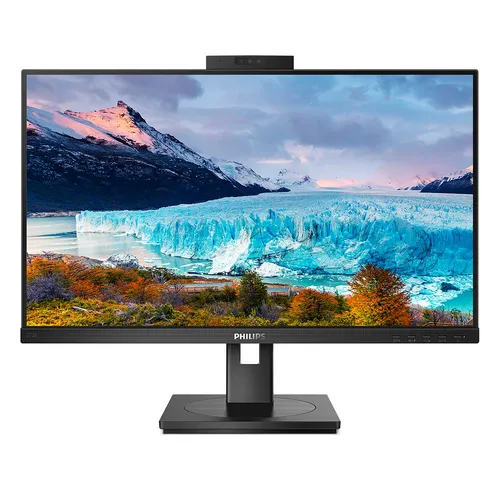 PHILIPS 272S1MH - 27 Zoll FHD Monitor mit Webcam, höhenverstellbar und Flicker Free Technologie für augenschonendes Arbeiten