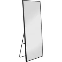PXloue Ganzkörperspiegel mit Aluminiumrahmen, schwarz, 177x77cm
