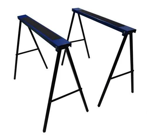 Paar Montageständer Klappbock verstellbar 1 - 2 Stück verstellbare Gerüstböcke aus robustem Stahl, klappbar und ideal für verschiedene Baustellenanwendungen mit einer Max. Tragfähigkeit von 200 kg.