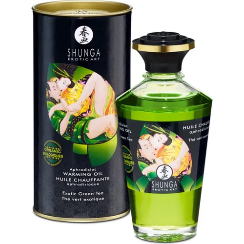 Shunga Aphrodisiac Warming Oil - Rozgrzewający olejek do masażu - Massage-Öl mit wärmender Wirkung, ideal für romantische Massagen und zur Steigerung der Sinnlichkeit.