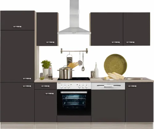 OPTIFIT Küchenzeile Faro, Breite 270 cm, wahlweise mit E-Geräten, mit Arbeitsplatte