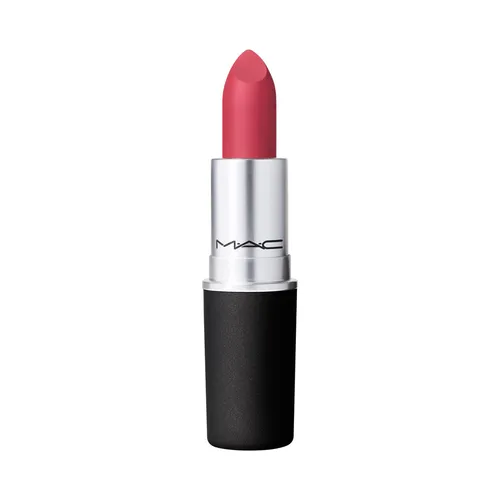 MAC Powder Kiss Lipstick #Reverence - Lippenstifte mit einzigartiger Powder Kiss Formel, die Feuchtigkeit spendet und einen sanften matten Look schafft – ideal für einen soften Lippen-Look.