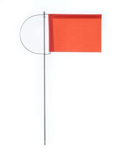 Ersatz-Verklicker mit Tuch, OHNE Seitenhalter, 100mm, Rot in rot von New Marine