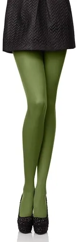 Antie Damen Mikrofaser Strumpfhose bunt AN-121 40 DEN (Kivi, L (40-44))