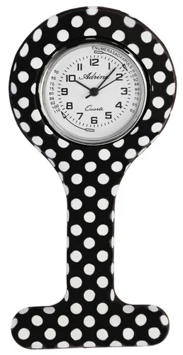 Adrina Quarzuhr AR0017 - Farbenfrohe Krankenschwesteruhr aus Silikon - Armbanduhren: Die pflegeleichte und hygienische Quarzuhr mit farbenfrohem Design, ideal für Krankenschwestern, mit personalisierbarem Gehäuseboden.