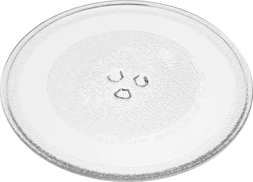 vhbw Mikrowellen-Teller kompatibel mit Edeka AG 820 AKI Mikrowelle - Drehteller mit Y-Aufnahme, 25,5 cm, Glas, Transparent