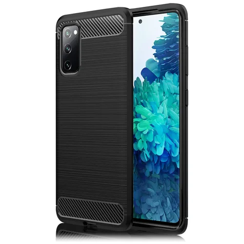 Carbon Case für Samsung Galaxy S20 FE, Silikon Handy Hülle Schutz Cover