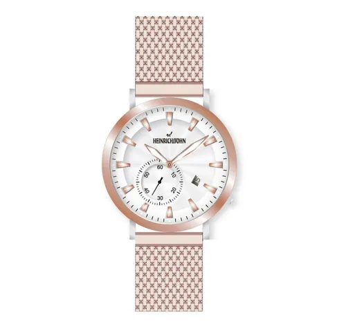 Heinrichssohn Luxusuhr Narbonne HS1016F Herrenuhr - Elegante Herrenuhr mit hochwertigem Edelstahl-Gehäuse und präzisem Quarzwerk, ideal für stilbewusste Männer.