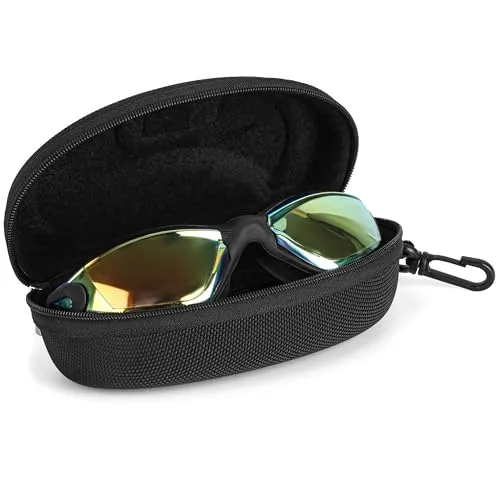 BEZZEE PRO Schwimmbrille - UV-Schutz & Antibeschlag Taucherbrille Erwachsene mit Etui - Kein Auslaufen & Verstellbare Silikon Riemen - Schwimmbrille für Damen Herren Jugendliche