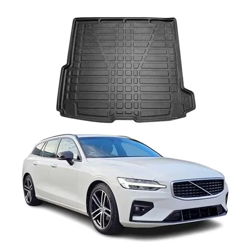 OMAC Kofferraumwanne für Volvo V60 (2018-2025) - Hochwertige Laderaumwanne aus TPE für Volvo V60, perfekt passgenau. Leicht zu reinigen, wasserdicht und rutschfest – ideal für alle Wetterbedingungen.