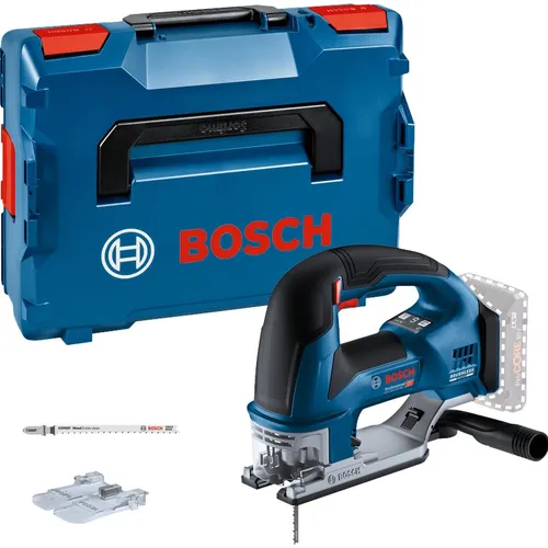 Bosch Professional GST 18V-155 BC (ohne Akku) - Akku-Stichsäge für kabelloses Arbeiten, ideal für präzise Schnitte in Holz bis 155 mm. Mit D-Griff und vier Pendelstufen für optimale Anpassung an das Material.
