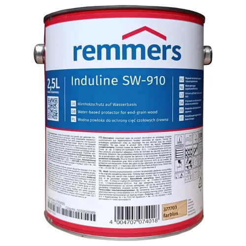 REMMERS INDULINE SW 910 - 2.5 LTR (FARBLOS) - Wasserabweisende Holzschutzlasur, ideal für den Außenbereich, schützt vor Witterungseinflüssen und sorgt für eine lange Lebensdauer.